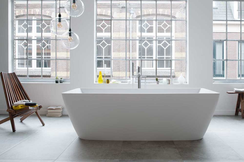 Luxury bath tub in bespoke bathroom Maidenhead SL6