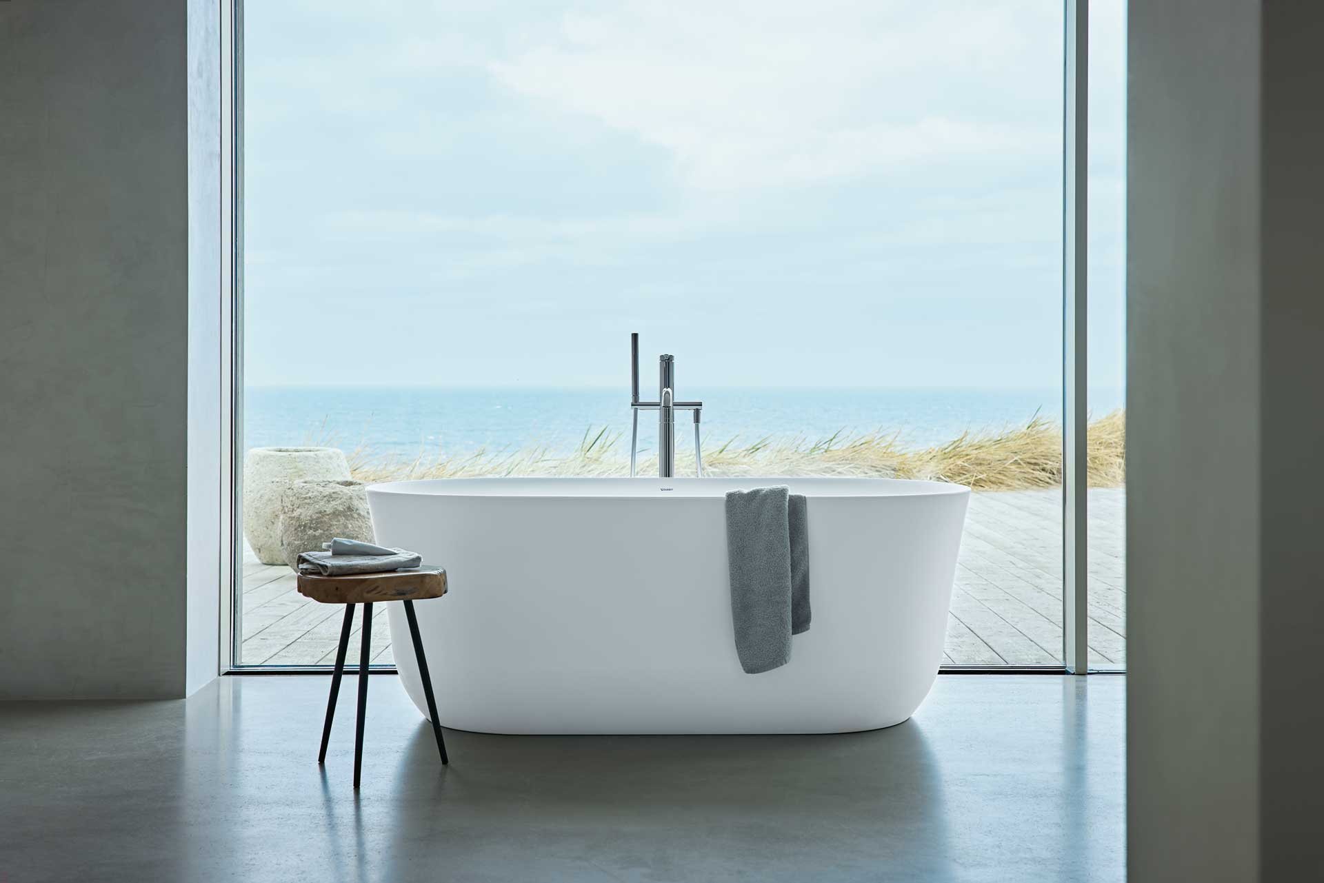 Beautiful bathroom design, luxury bath tub